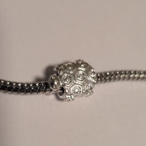 Silver Turtle Charm for‎ Pandora Style Bracelet